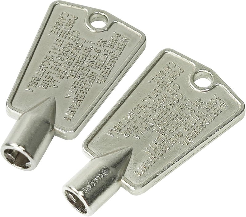 gradora 216702900 Freezer Door Keys Metal Compatible with Frigidaire & Kenmore AP4301346 PS1991481 297147700 (Pack of 2) - Image 1